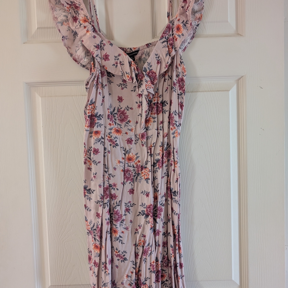 American Eagle Floral Ruffle Mini Dress
